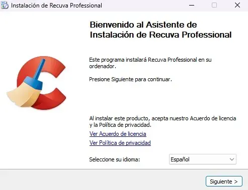 Piriform Recuva Versión Pro Full Español