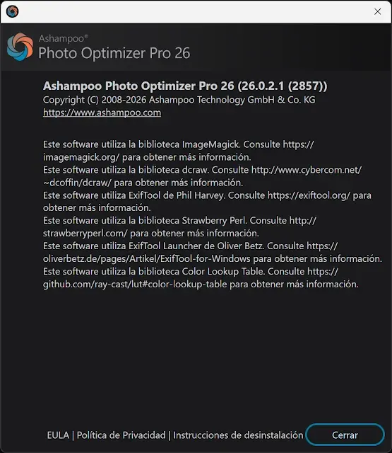 Ashampoo Photo Optimizer Versión 26 Full Español