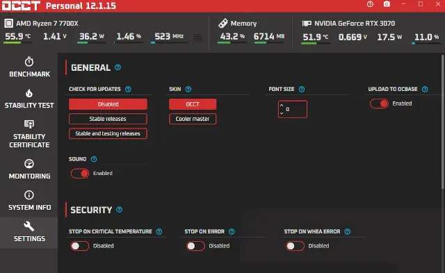 OCCT Versión Personal | OverClock Checking Tool OCCT Versión Personal | OverClock Checking Tool