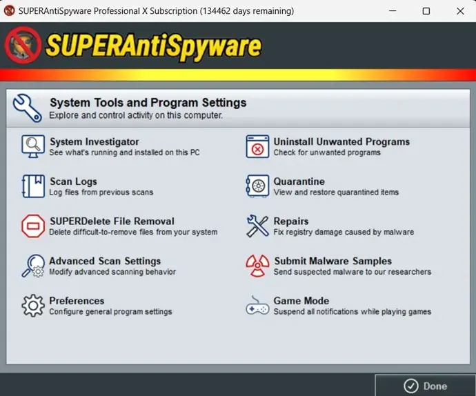 SUPERAntiSpyware Professional X Versión Final