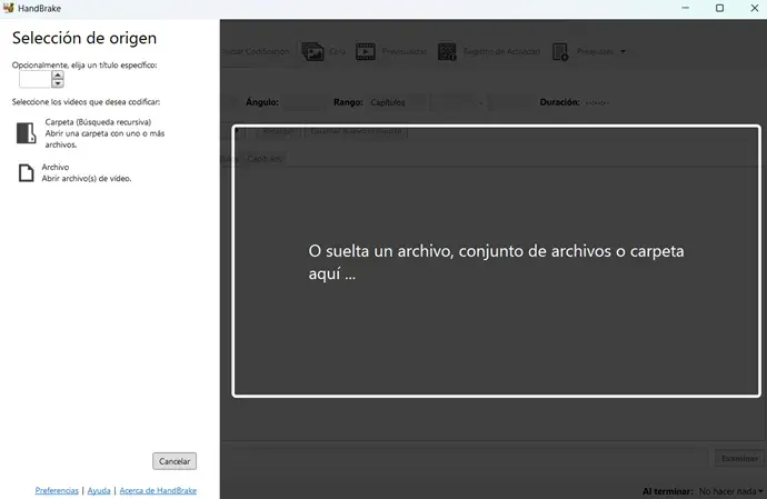 HandBrake Full (Transcodificador de Vídeo) HandBrake Full (Transcodificador de Vídeo)
