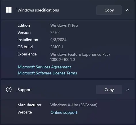 Windows X-Lite Optimum 11 24H2 Pro Windows X-Lite Optimum 11 24H2 Pro