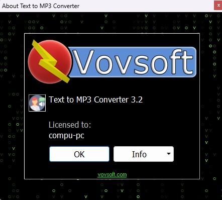 VovSoft Text to MP3 Converter Versión Full VovSoft Text to MP3 Converter Versión Full