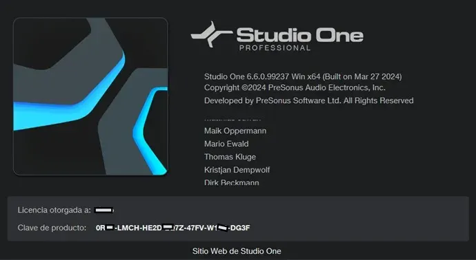 PreSonus Studio One Pro Versión Full Español