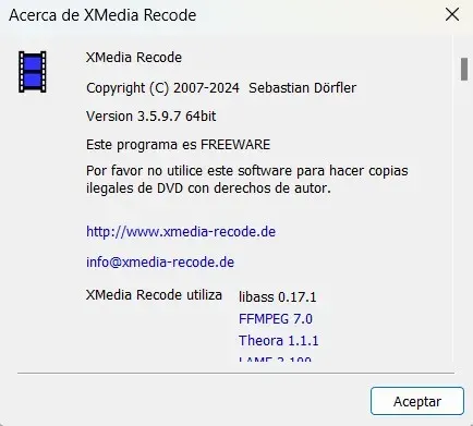 XMedia Recode Versión Español - Convertidor de Audio y Vídeo XMedia Recode Versión Español - Convertidor de Audio y Vídeo