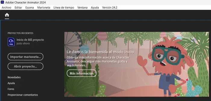Adobe Character Animator 2024 Versión Full Español
