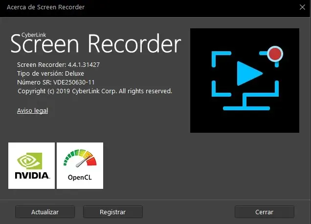 CyberLink Screen Recorder Deluxe Versión Full Español CyberLink Screen Recorder Deluxe Versión Full Español