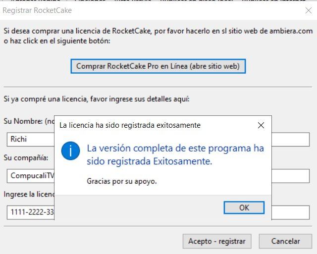Ambiera RocketCake Professional Versión Full Español Ambiera RocketCake Professional Versión Full Español
