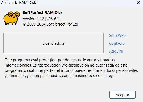 SoftPerfect RAM Disk Versión Full Español SoftPerfect RAM Disk Versión Full Español