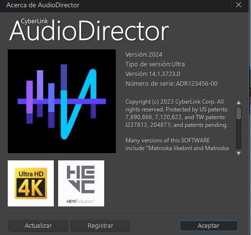 CyberLink AudioDirector Ultra Versión Full Español