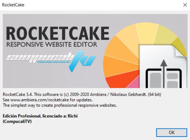 Ambiera RocketCake Professional Versión Full Español Ambiera RocketCake Professional Versión Full Español