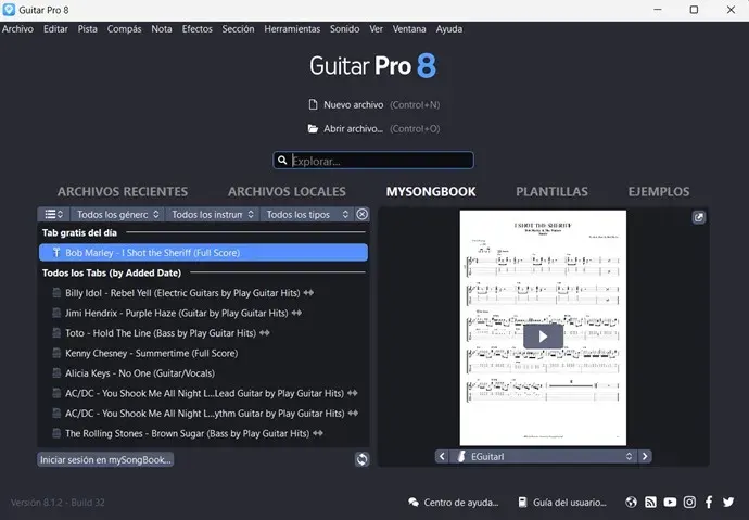 Guitar Pro Versión Build Full Español