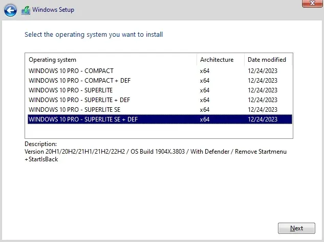 Windows 10 Pro AIO Versiones: 2004/20H2/21H1/21H2/22H2 Build 1904X.3803 Lite AIO x64 Diciembre 2023