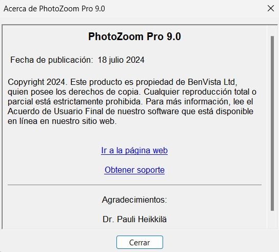 Benvista PhotoZoom Pro Versión Full Español + Portable