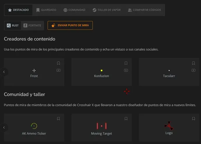 Crosshair X Build Full Español | Miras personalizadas para Juegos